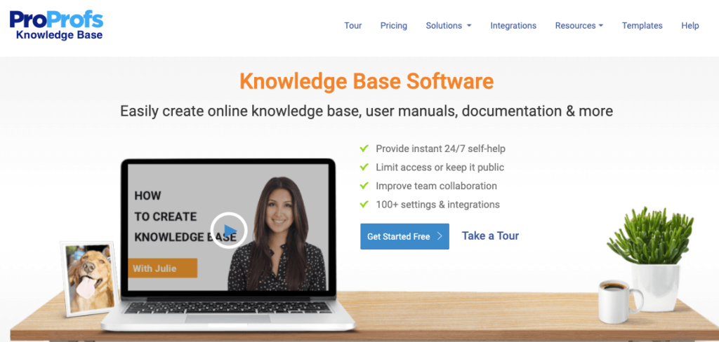 proprofs knowledge base software