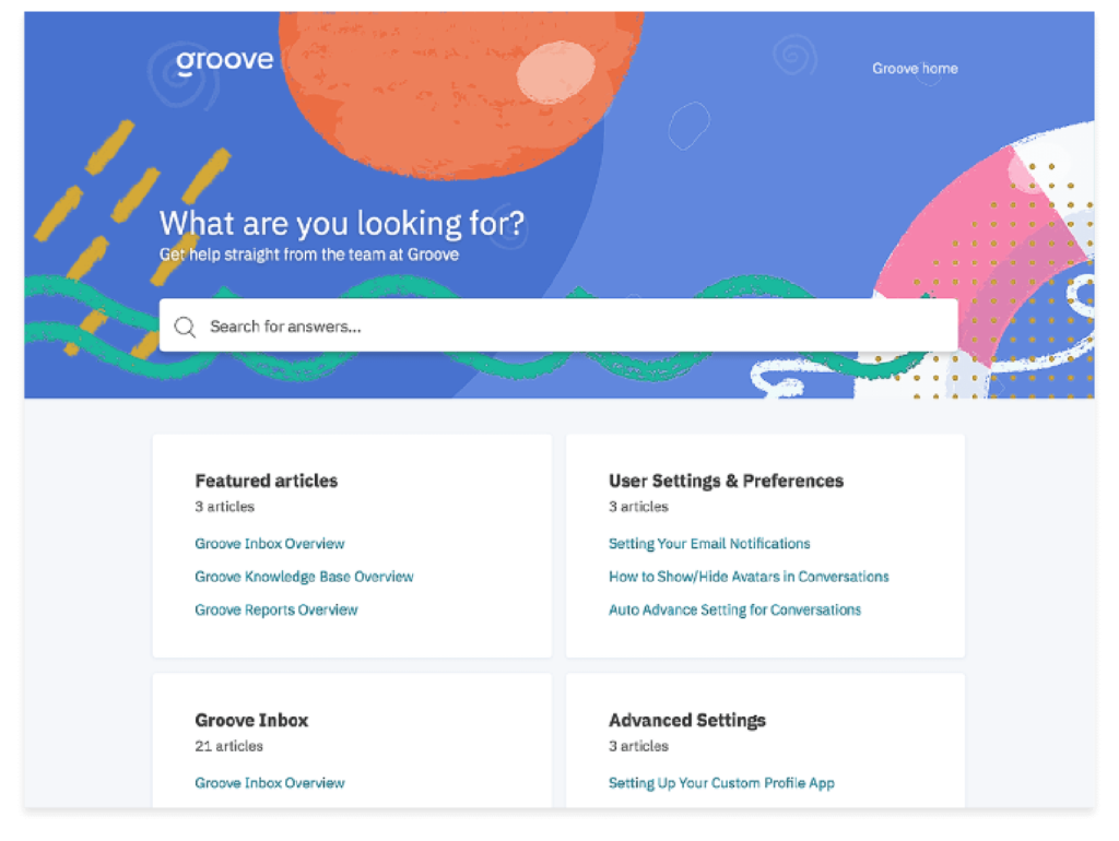 image of groove knowledge base