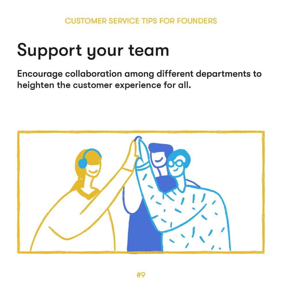 customer service tips 9 support your team
