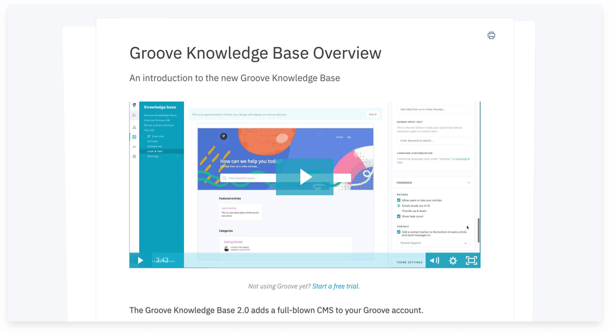 Multimedia asset management within a knowledge base